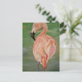 Carte Postale Flamant rose (Debout devant)