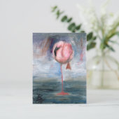Carte postale Flamant rose ACEO (Debout devant)