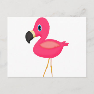 Carte Postale Flamant rose bébé