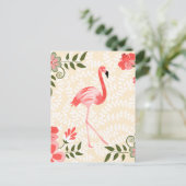 Carte Postale Flamant rose Bird (Debout devant)
