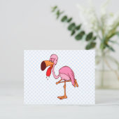 Carte Postale Flamant rose de remplissage (Debout devant)