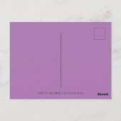 CARTE POSTALE FLAMANT ROSE DE ROCKER GOTH PUNK, HAULEURS, CHEVEU (Dos)