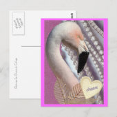 Carte Postale Flamant rose Dream (Devant / Derrière)