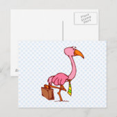 Carte Postale Flamant rose Felix (Devant / Derrière)