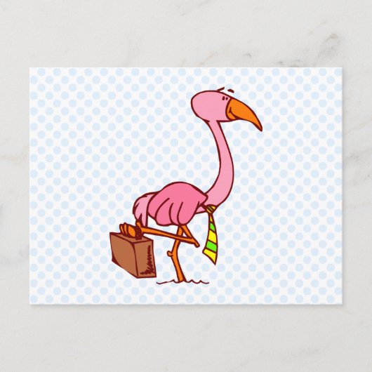 Carte Postale Flamant rose Felix (Devant)