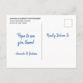 Carte Postale Flamant rose Invitation de la fête du barbecue, Ma (Dos)