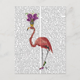 Carte Postale Flamant rose Mardi Gras Complet