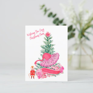 Carte Postale Flamant rose Nutcracker Ballet Custom Christmas