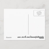 Carte Postale Flamant rose Palm Tree Burlap Look (Dos)