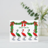 Carte Postale Flamant rose Rocettes Spectacle de danse (Debout devant)