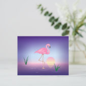 Carte Postale Flamant rose rose (Debout devant)