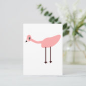 Carte Postale Flamant rose rose (Debout devant)