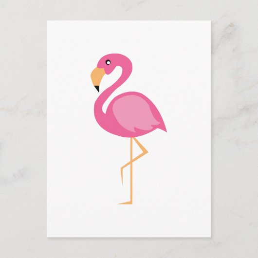Carte Postale Flamant rose rose (Devant)