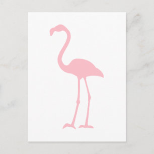 Carte Postale Flamant rose rose