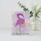 Carte postale Flamant rose rose (Debout devant)