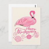 Carte Postale Flamant rose rose Côtier Salutation (Devant / Derrière)