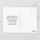 Carte Postale Flamant rose rose élégant Thème tropical Fête des (Dos)