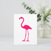Carte Postale Flamant rose rose vif (Debout devant)