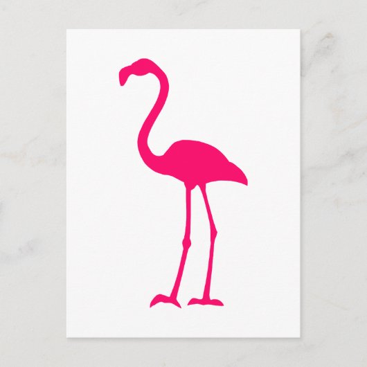 Carte Postale Flamant rose rose vif (Devant)
