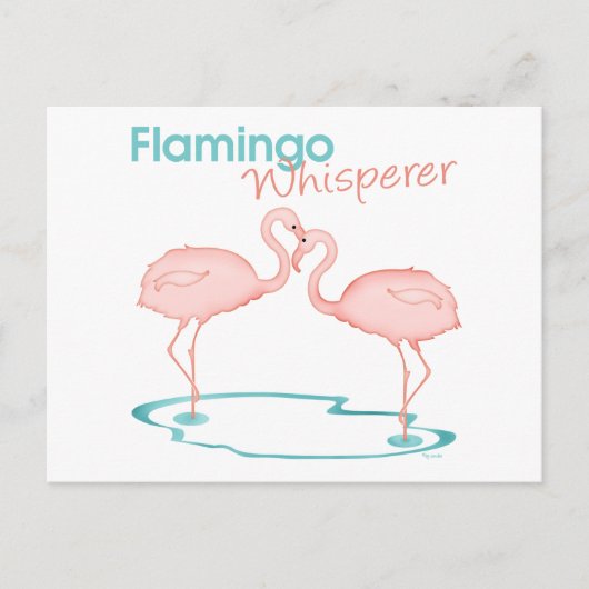 Carte Postale Flamant rose Whisperer (Devant)