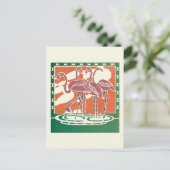 Carte Postale Flamants roses (Debout devant)