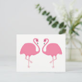 Carte postale Flamants roses mignons (Debout devant)