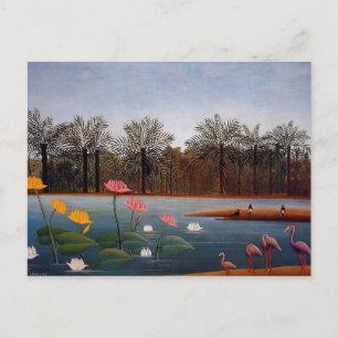 Carte Postale Flamants roses par Henri Rousseau