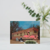 Carte Postale Flamants roses roses (Debout devant)