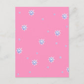 Carte Postale Flambeaux d'hiver roses (Devant)