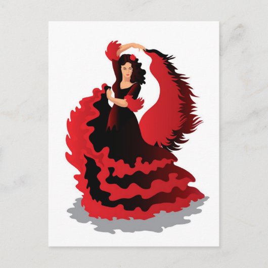 Carte Postale Flamenco (Devant)