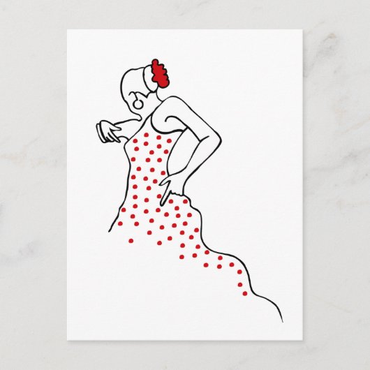 Carte Postale Flamenco (Devant)