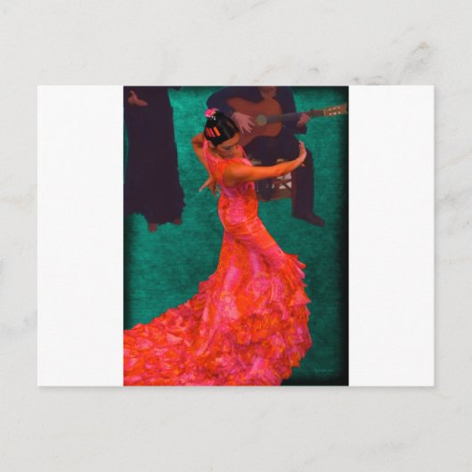 Carte Postale Flamenco (Devant)