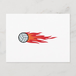 Carte Postale Flames de volley-ball