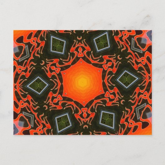 Carte Postale Flames et diamants fantômes (Devant)