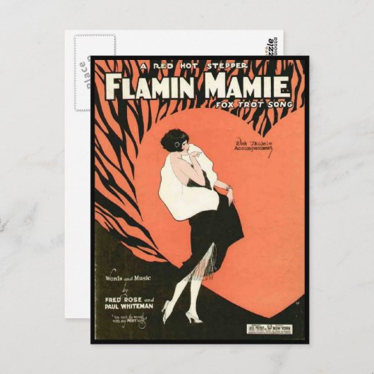 Carte postale Flamin Mamie Flapper (Devant / Derrière)