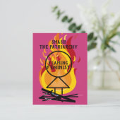 Carte Postale Flaming Feminist Smash the Patriarchy 15 (Debout devant)