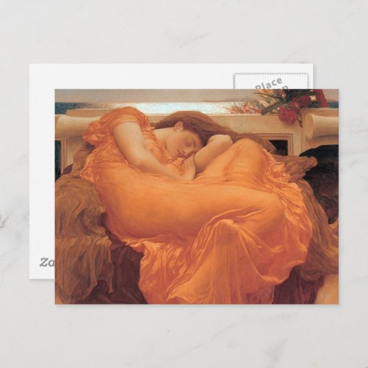 Carte Postale Flaming Frederic Leighton Juin (Devant / Derrière)