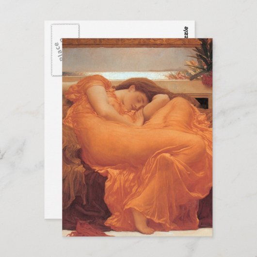 Carte Postale Flaming Frederic Leighton Juin (Devant / Derrière)