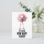 Carte Postale Flamingant drôle de troupeau choquant (Debout devant)