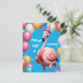 Carte Postale Flamingle & Feast – Drôle Surprise Anniversaire Fl (Debout devant)