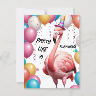 Carte Postale Flamingle & Feast – Drôle Surprise d'anniversaire 