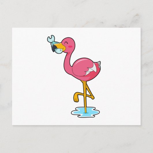 Carte Postale Flamingo (Devant)