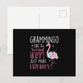 Carte Postale Flamingo Grammingo Like A (Devant / Derrière)