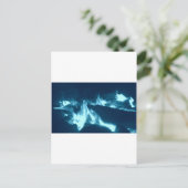 Carte Postale Flamme bleue (Debout devant)