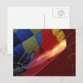 Carte Postale Flamme de ballon - Hot Air Balloon Festival (Devant / Derrière)