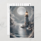 Carte Postale Flamme de lune près de la côte (Devant / Derrière)