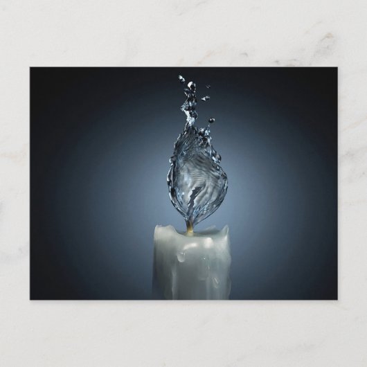 Carte Postale Flamme d'eau (Devant)