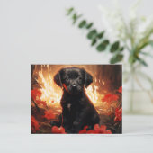 Carte Postale Flamme et Pétales (Debout devant)