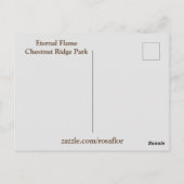 Carte Postale Flamme éternelle à la crête (Dos)