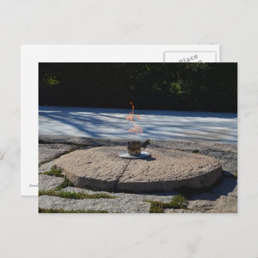 Carte Postale Flamme éternelle JFK (Devant / Derrière)